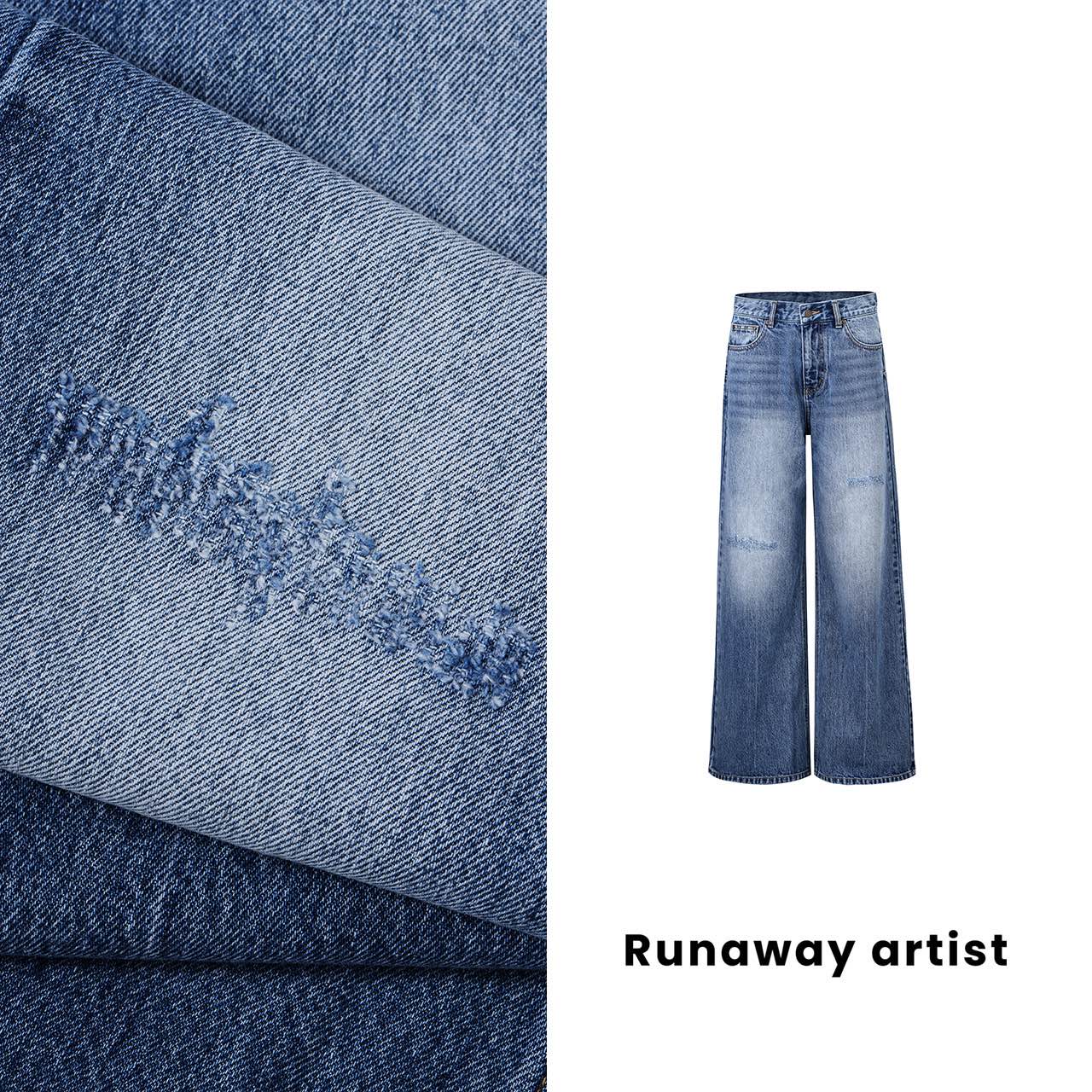 沈梦辰同款 ·Runaway artist｜纤直立裁牛仔裤（卡码拍大）