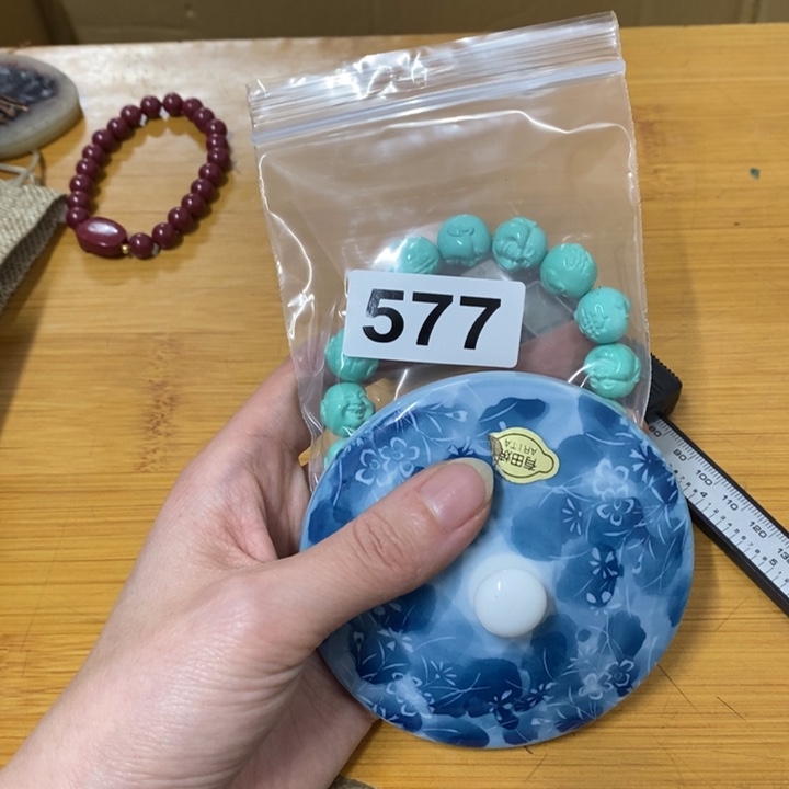 瓷片沙****鱼哈中古工艺品树脂