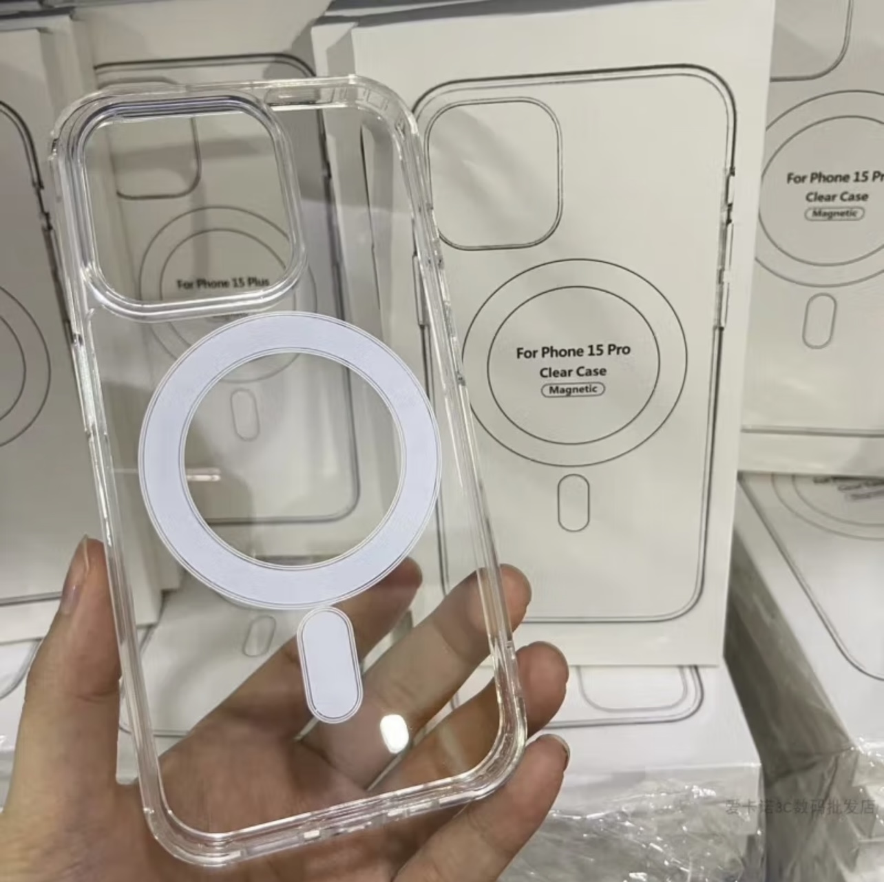 未拆封 iPhone 官网原装Magsafe磁吸不发黄手机壳15pro