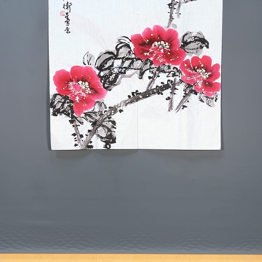 国画380 花鸟和蝴蝶都会出现