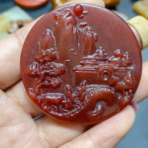 紫金钵盂菩提吊坠