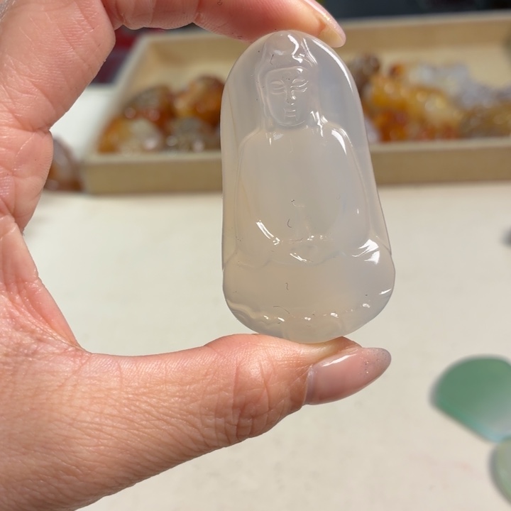 玛瑙/玉髓未镶嵌吊坠(不含链)