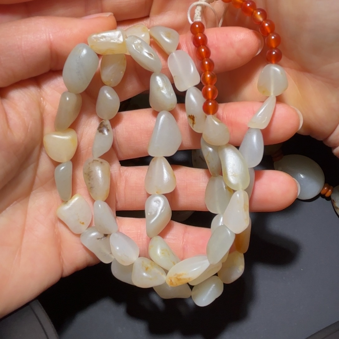 史***一和田玉未镶嵌车挂