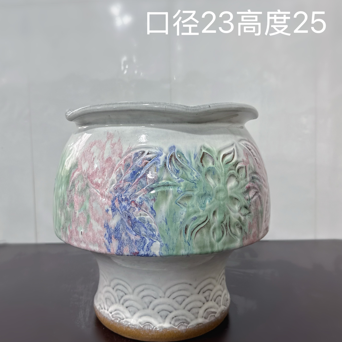 紫砂粗陶大口径简约粗陶透气大花蕙兰三角梅多肉冬青栀子花蝴蝶蓝