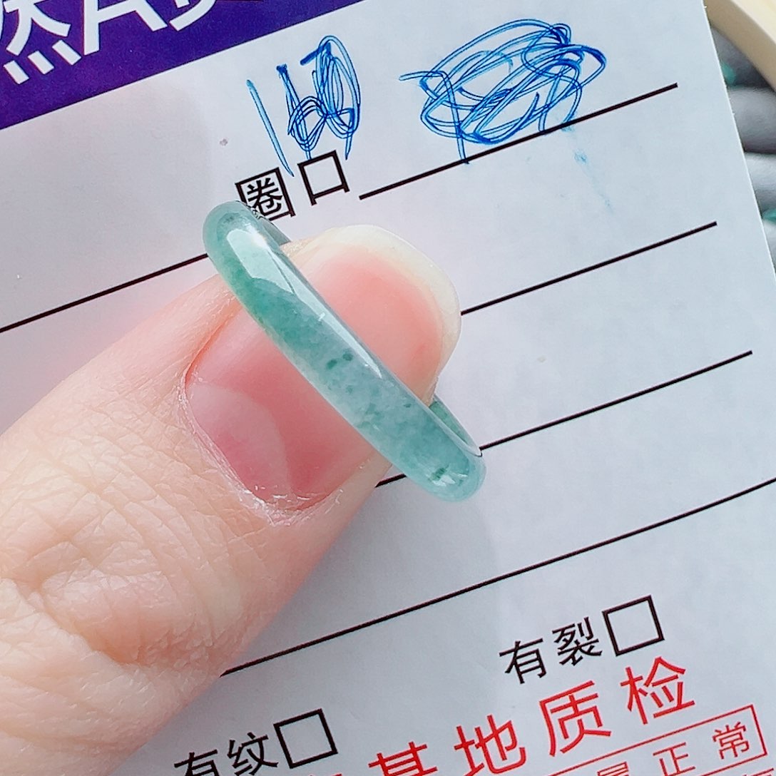 未镶嵌戒指翡翠秦*岛戒圈