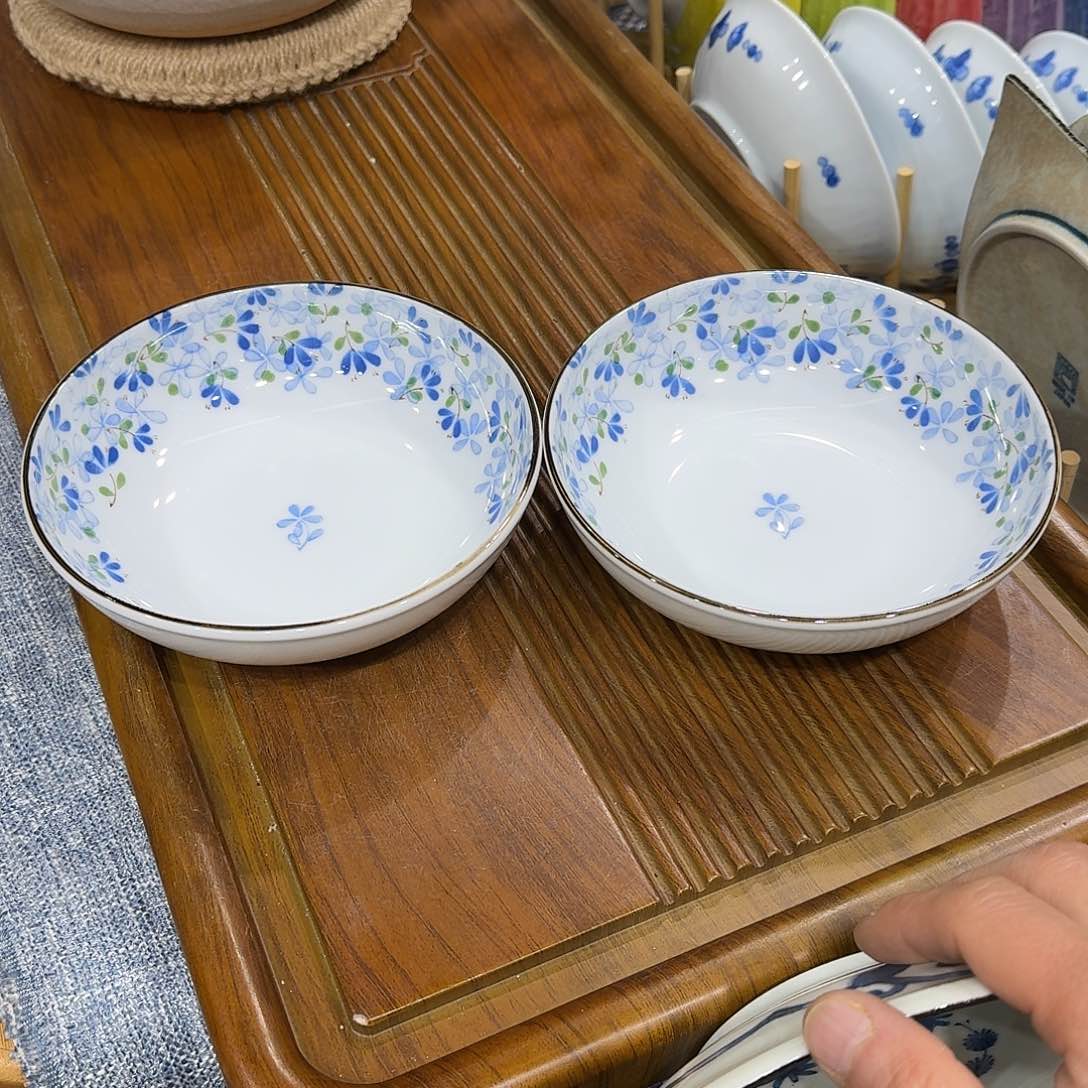 瓷回**笑小蓝牙钵碗16公分