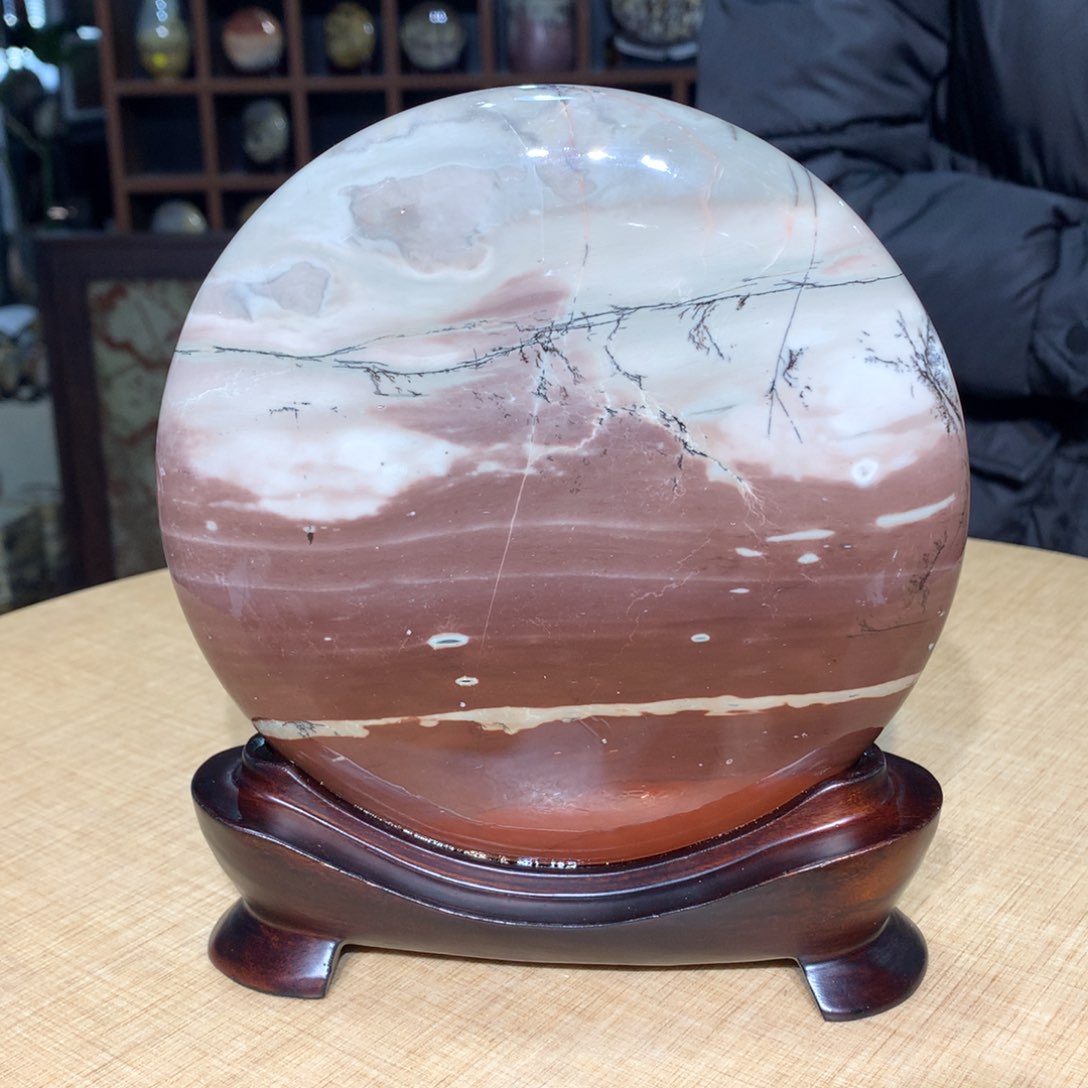 紫砂广西国画石摆件，收藏观赏