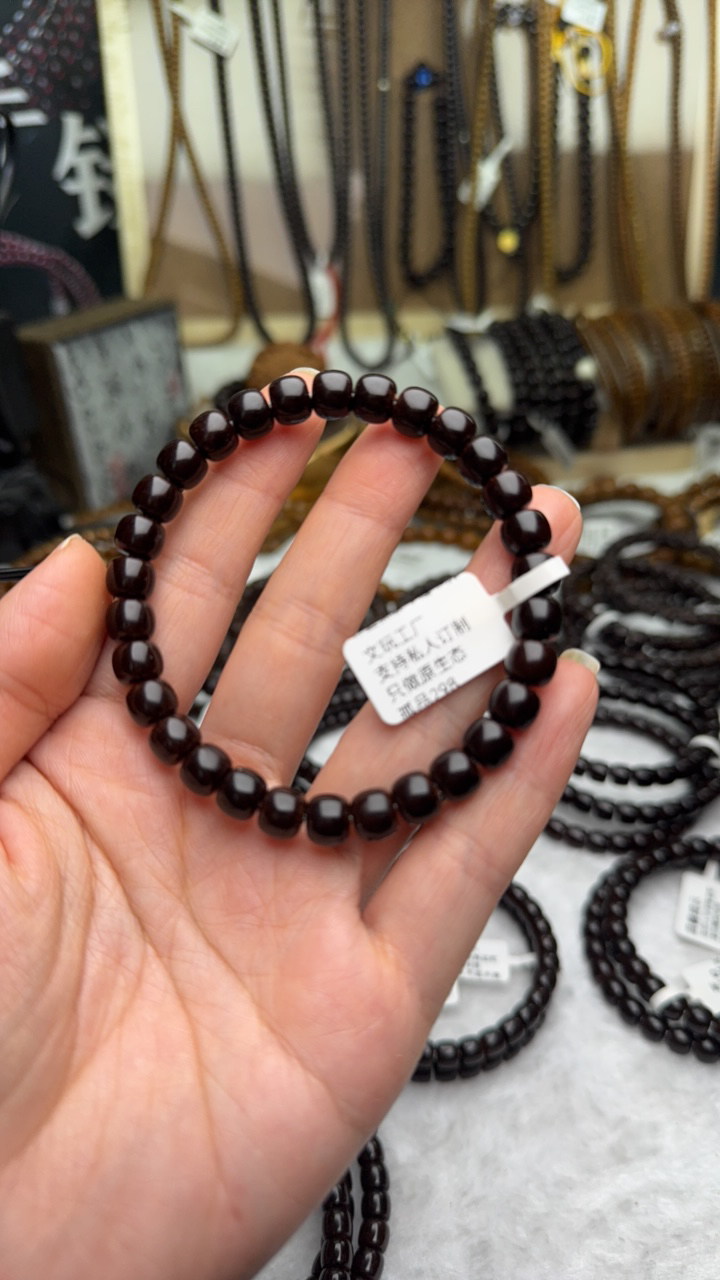 椰蒂8*7老型桶单圈手串孤品