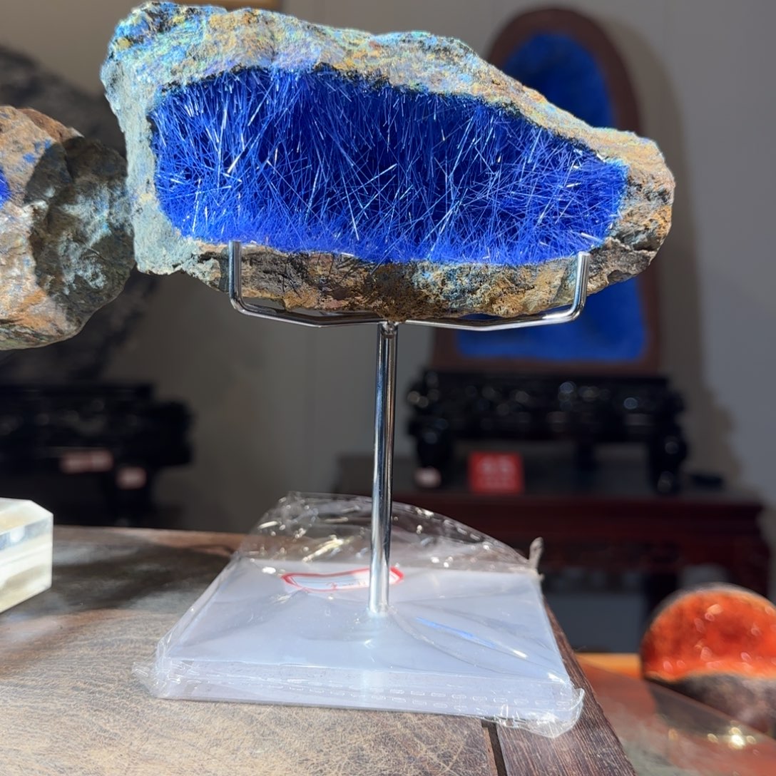 紫砂矿物晶体摆件洋*