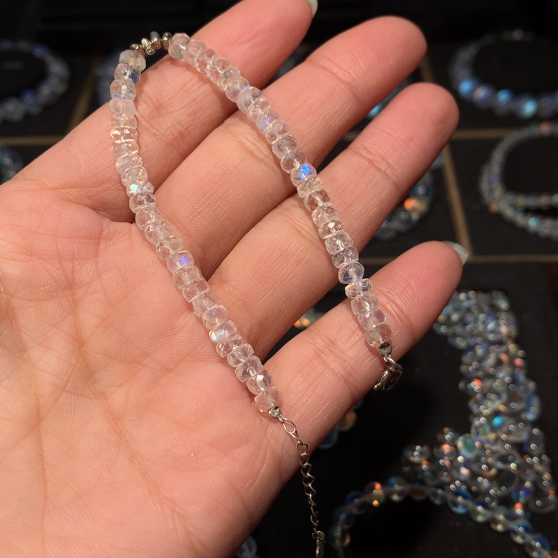 月光石手链5银S925镶嵌J*n