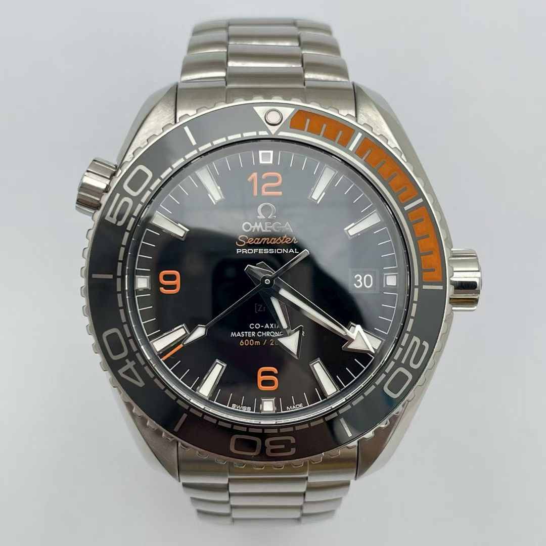 95新 Omega/欧米茄 海马600四分之一橙/全套/43.5mm/95新