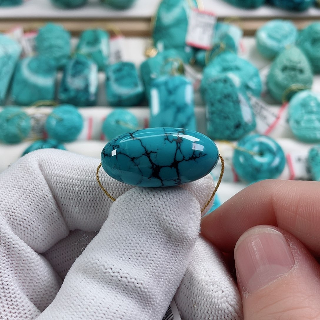 绿松石车挂未镶嵌