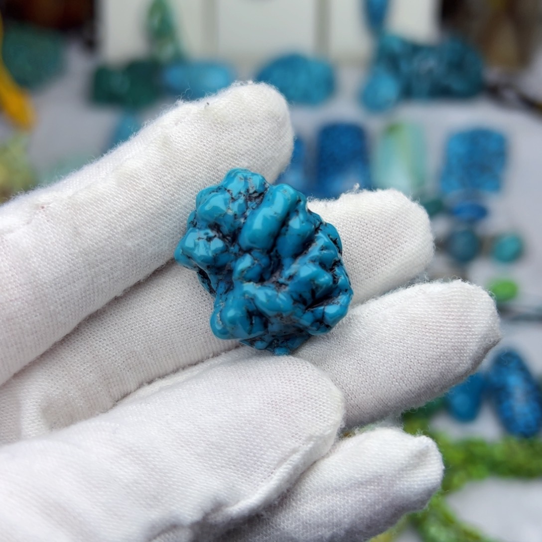 绿松石珠宝奇石未镶嵌