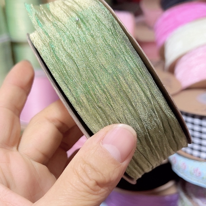 4的叶子纱绿色25码材料