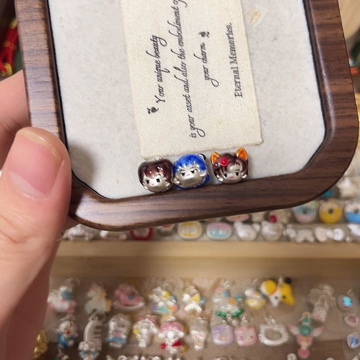 足银布艺银饰x3个 