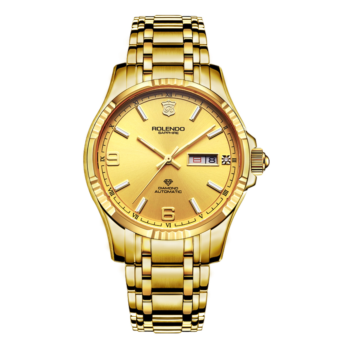 ROLENDO R/罗兰度机械腕表RG7035双历夜光奢华气质潮流