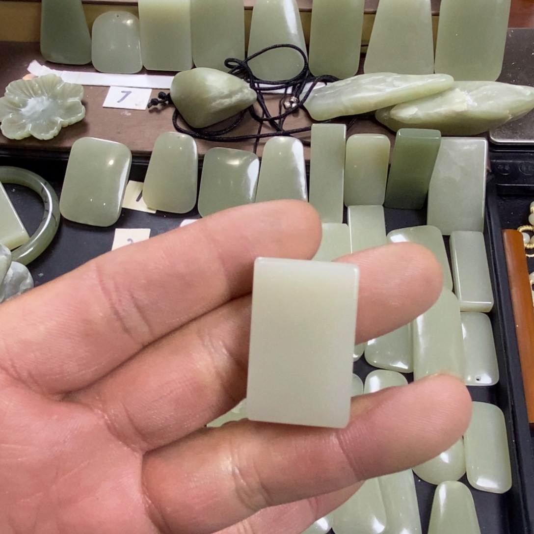 颈饰未镶嵌和田玉老*042