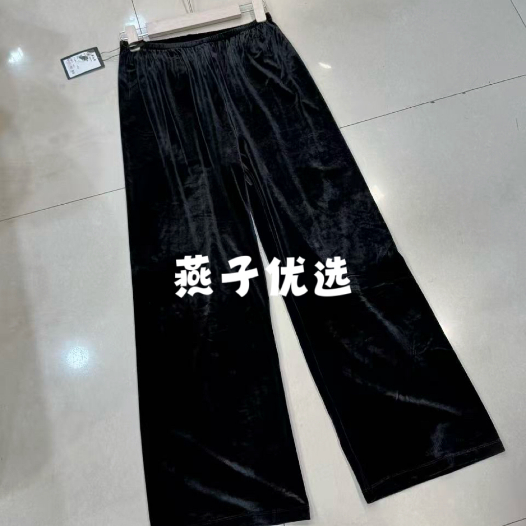 2420-90【燕子优选】菲玛秀福利丝绒A版长裤不支持七天无理由退换