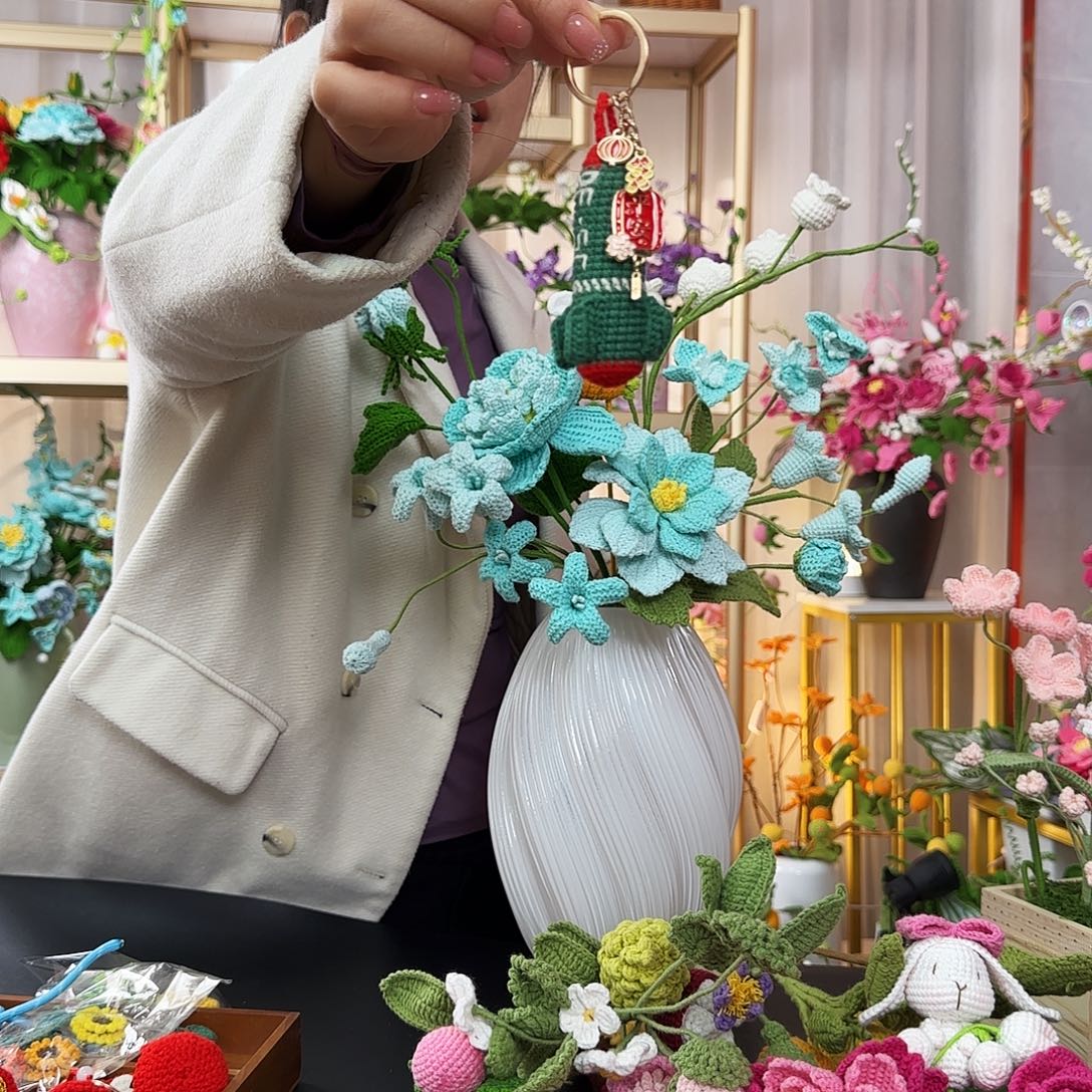 纯手工钩织钩织挂件
