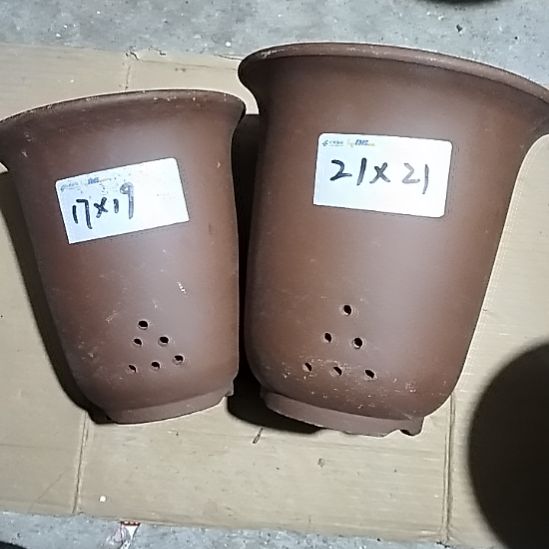 紫砂金钟套盆一大一小