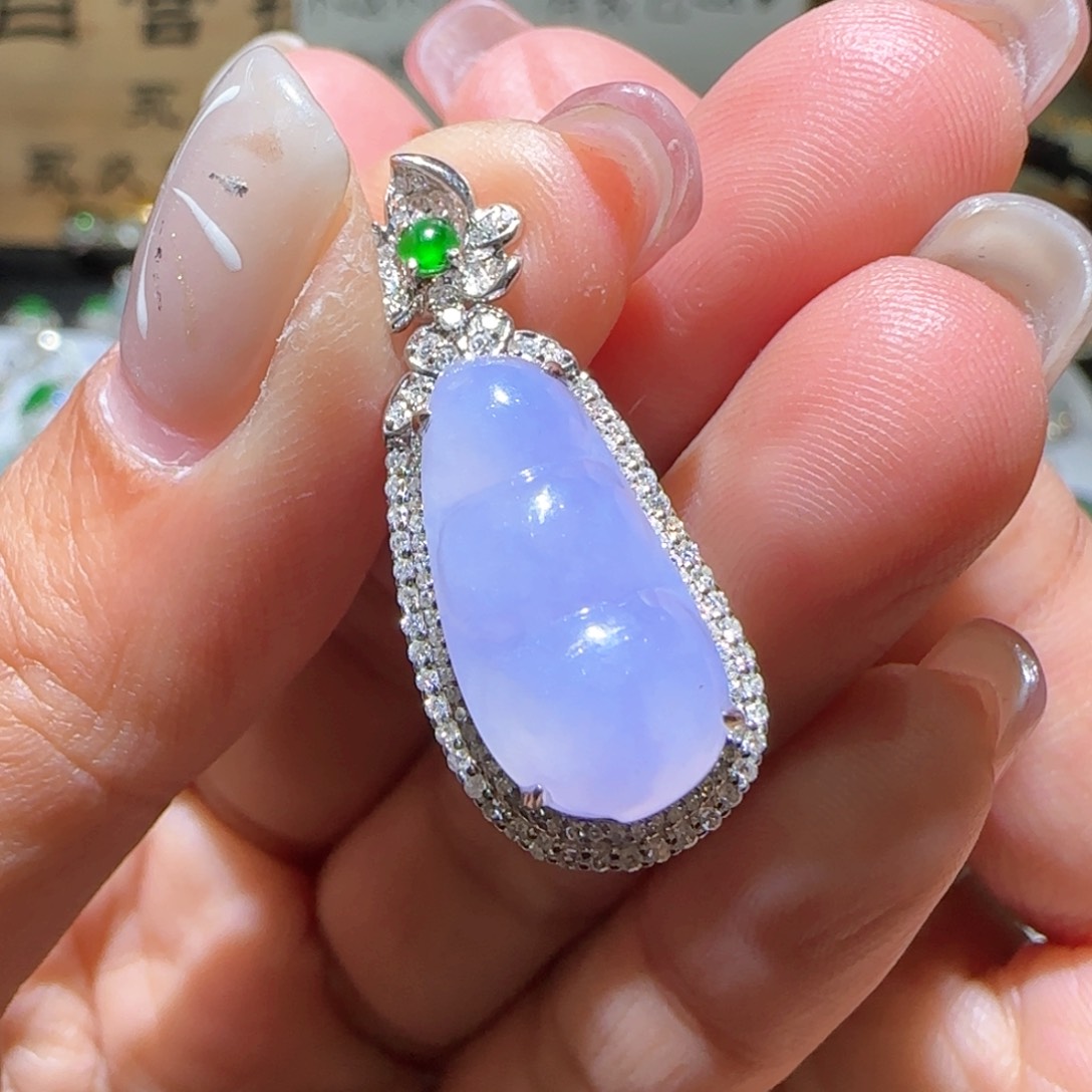 【闪购商品】翡翠颈饰18K金镶嵌缅甸