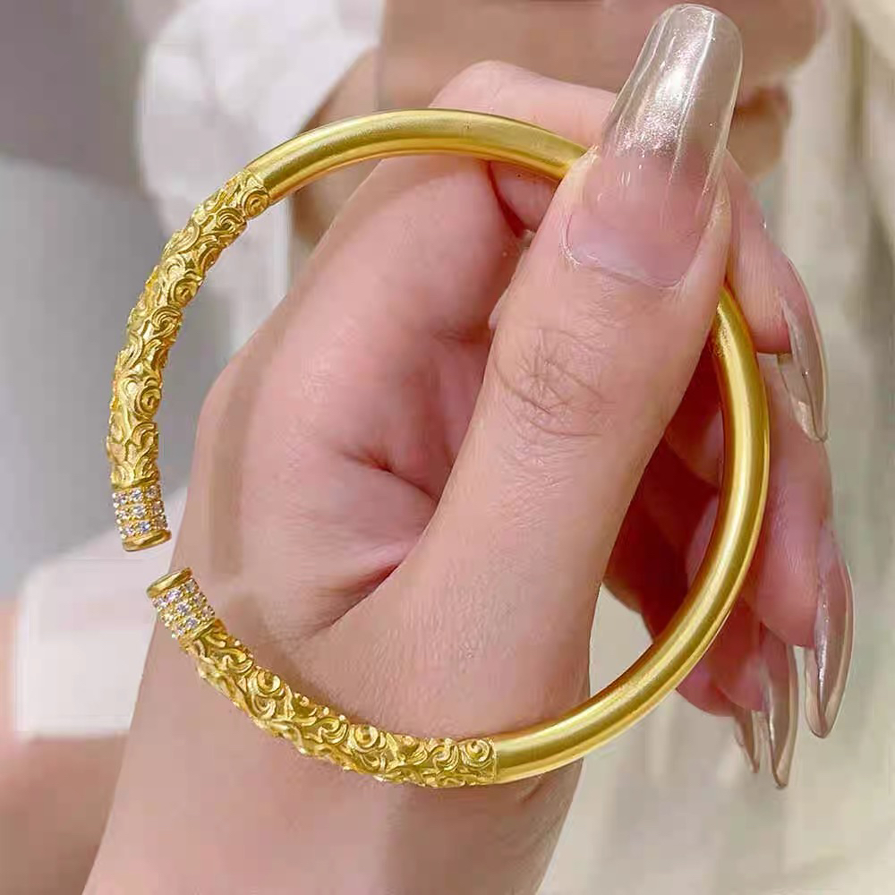 合金手镯 合金材质金箍棒开口手镯