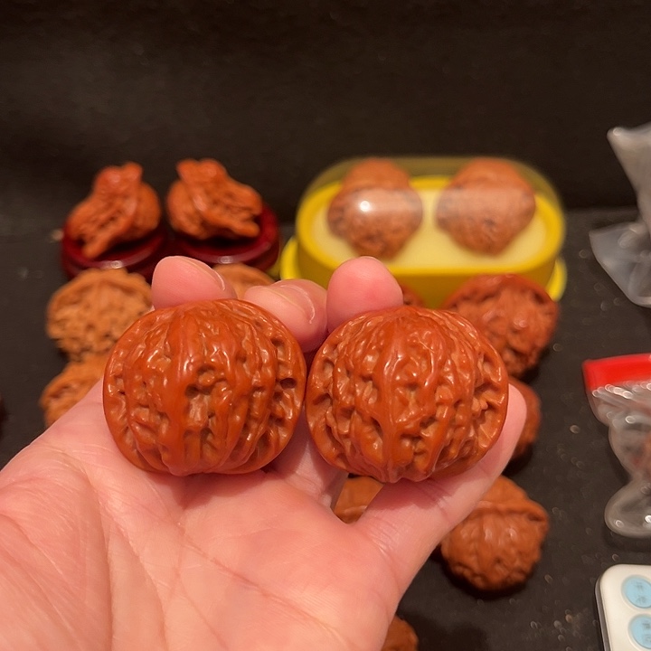 文玩核桃把件磨盘38