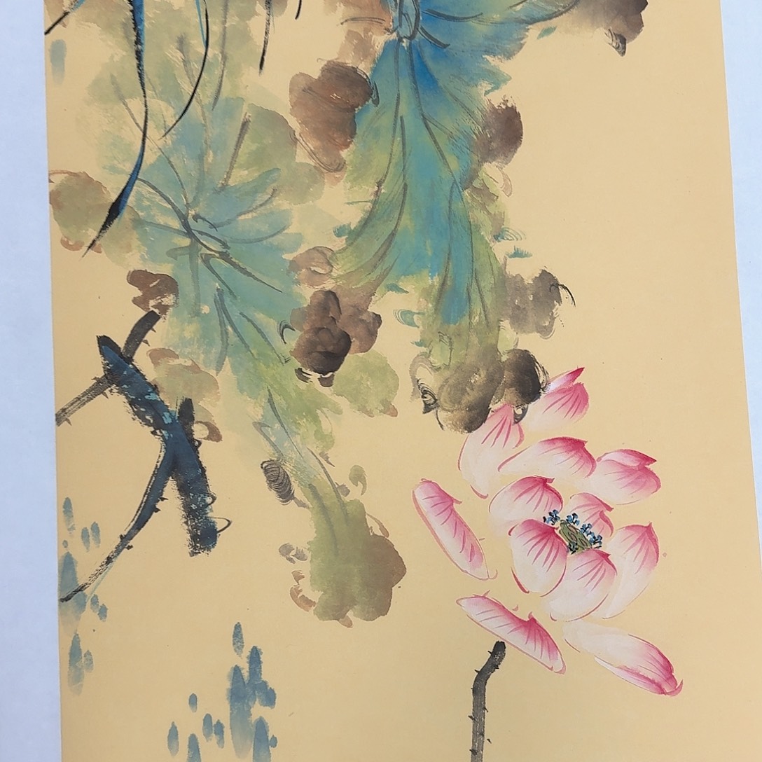 国画纯手绘山水花鸟作品