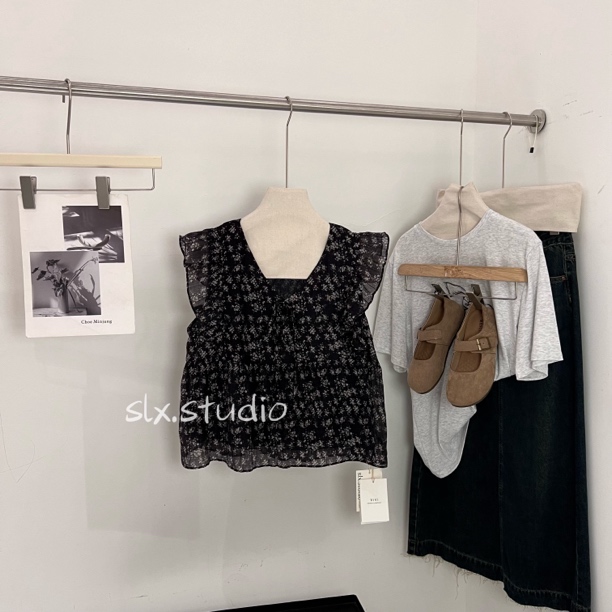 slx@ 09131 碎花娃娃衫