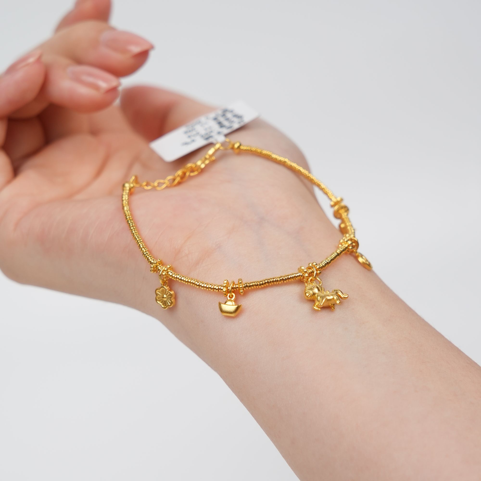 【帆帆黄金】马上有钱小盘缠黄金5G足金999零附加精致百搭送女友