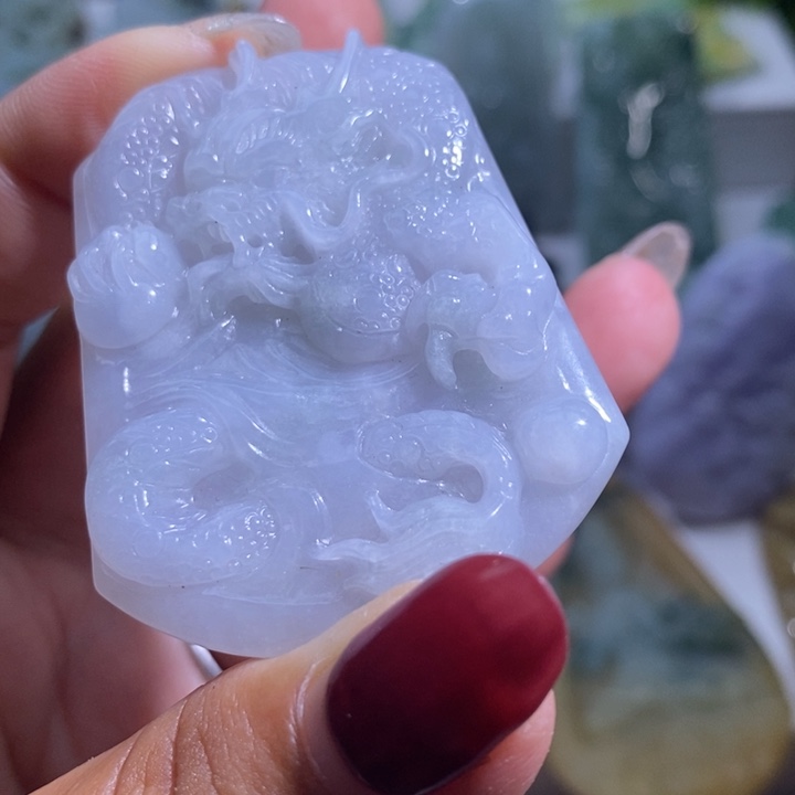 【闪购商品】翡翠未镶嵌颈饰龙牌