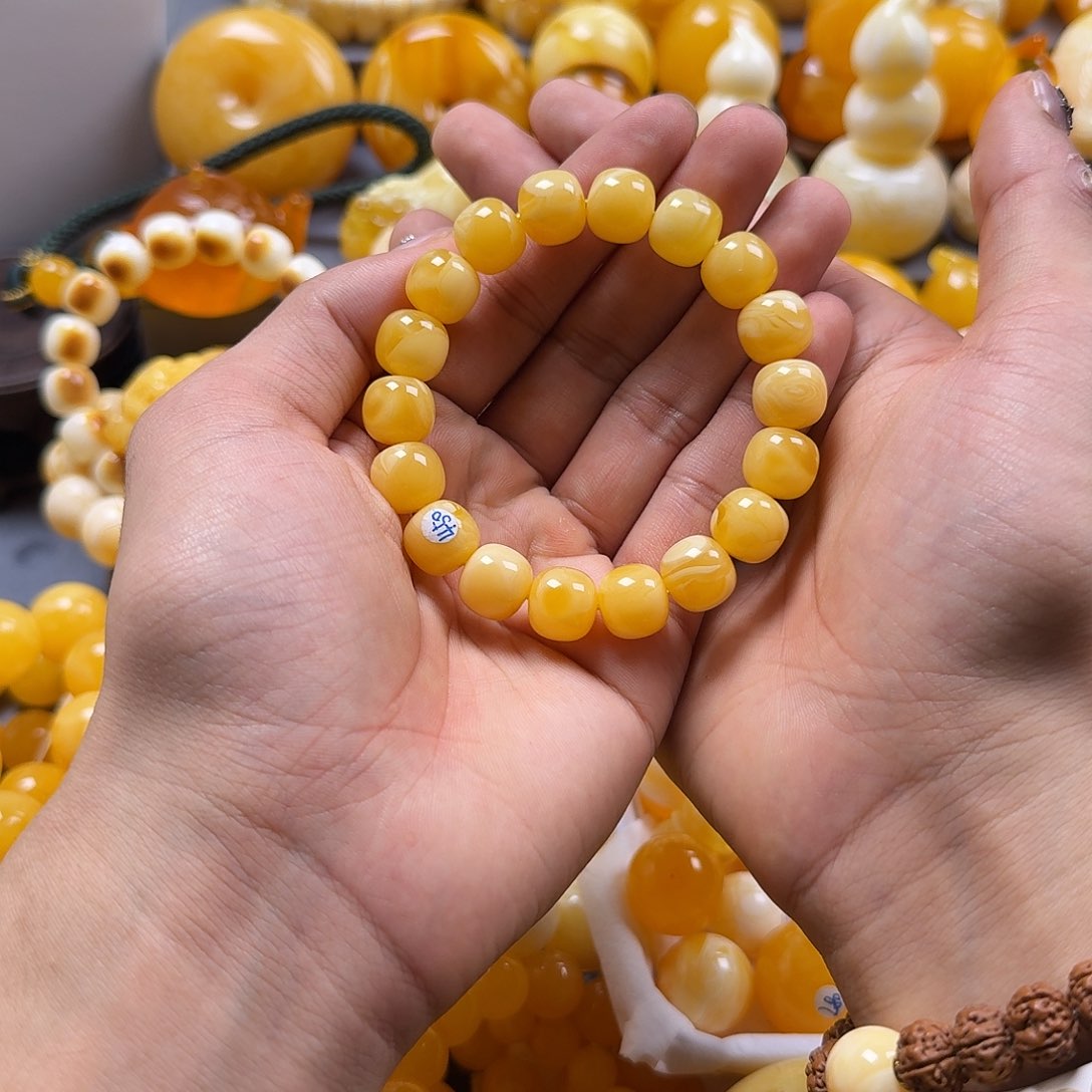 蜜蜡珠宝奇石未镶嵌同料老型12mm