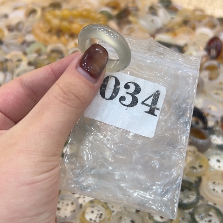 玛瑙/玉髓合金戒指34港20