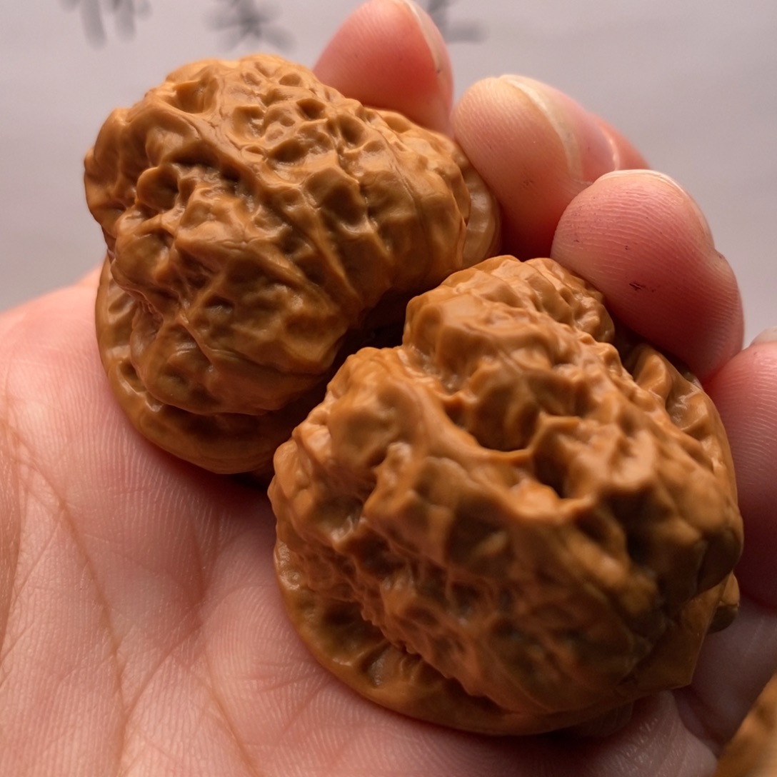 把件文玩核桃三角边36