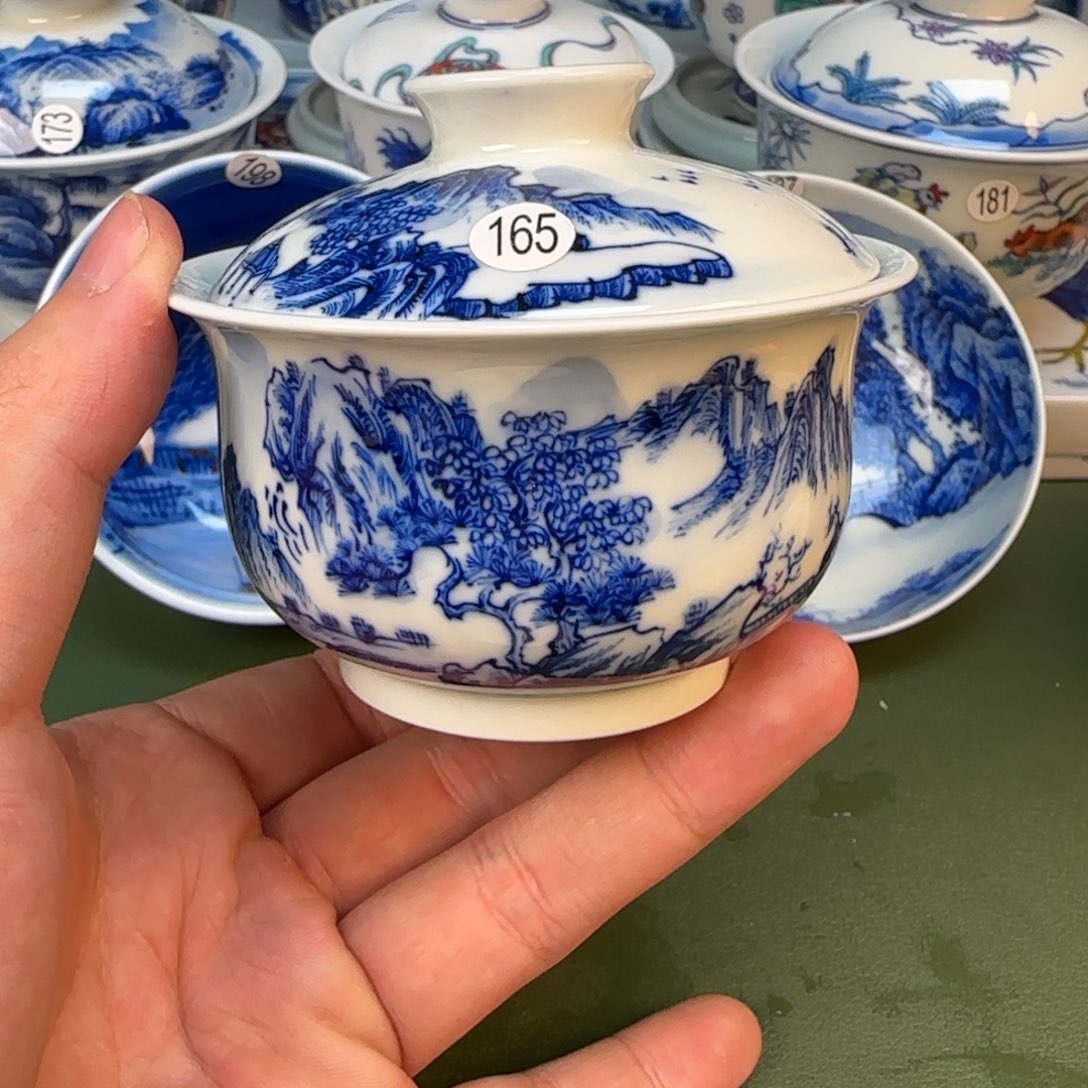 彦祖纯手工手绘茶具165