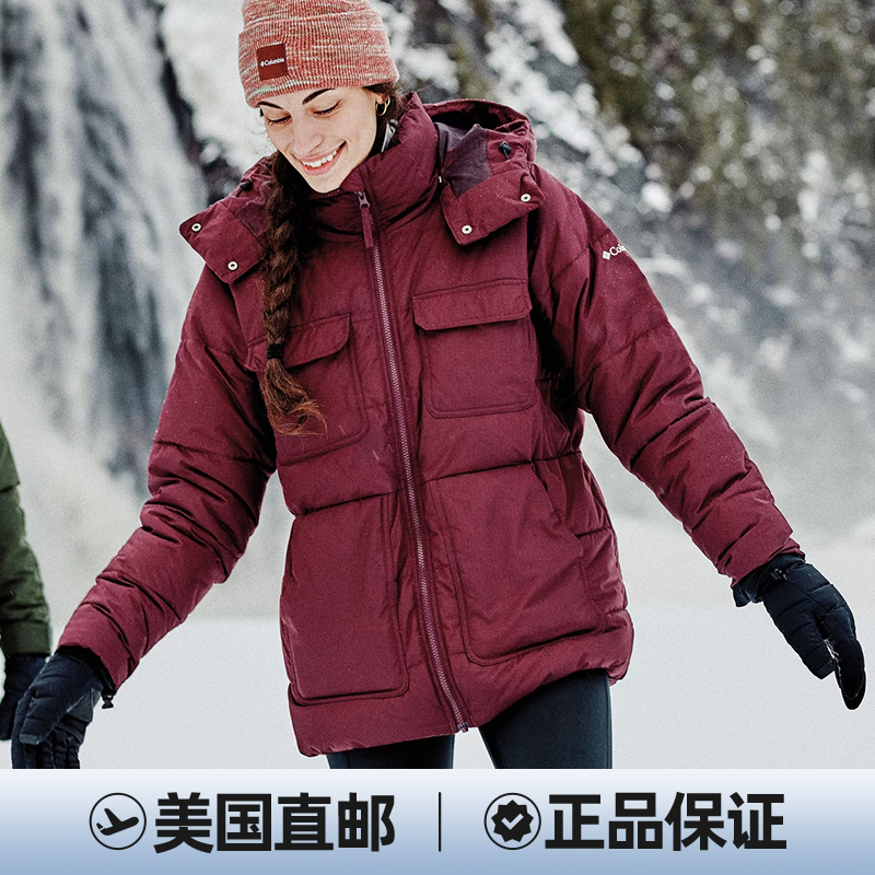 COLUMBIA/哥伦比亚 女款中长款棉服2085521-607