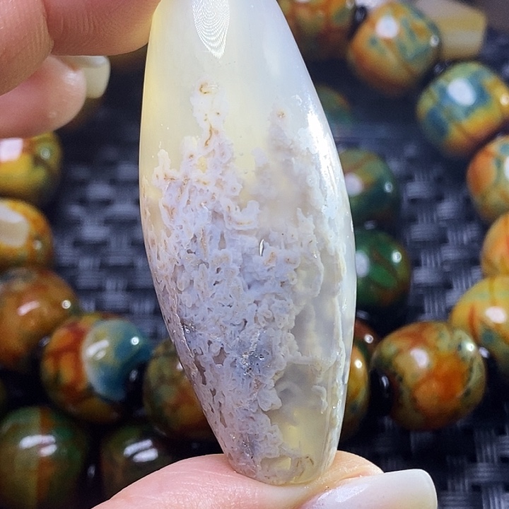 古***法玛瑙/玉髓未镶嵌颈饰