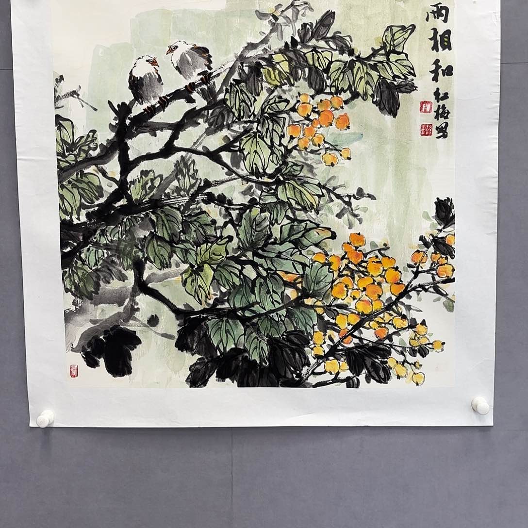 国画艺术家真人手绘