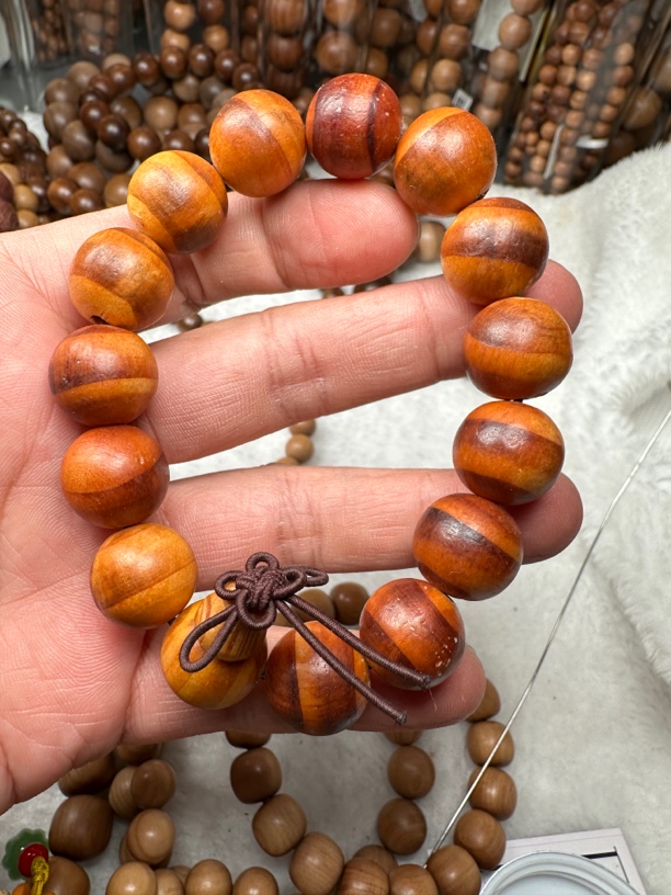 太行崖柏手工串珠天然木质手串