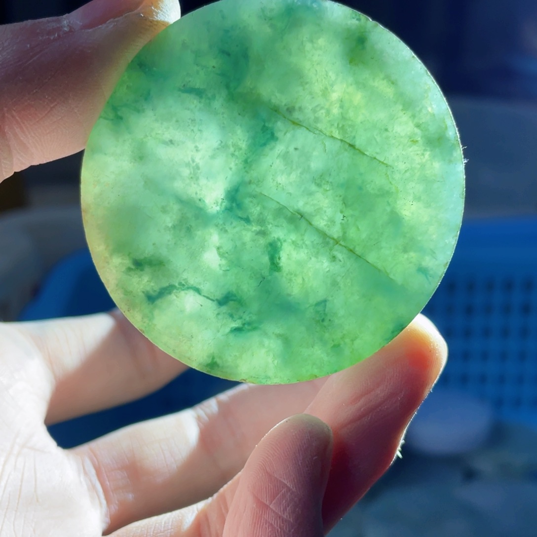 翡翠挂件未镶嵌K缅甸天然翡翠片料