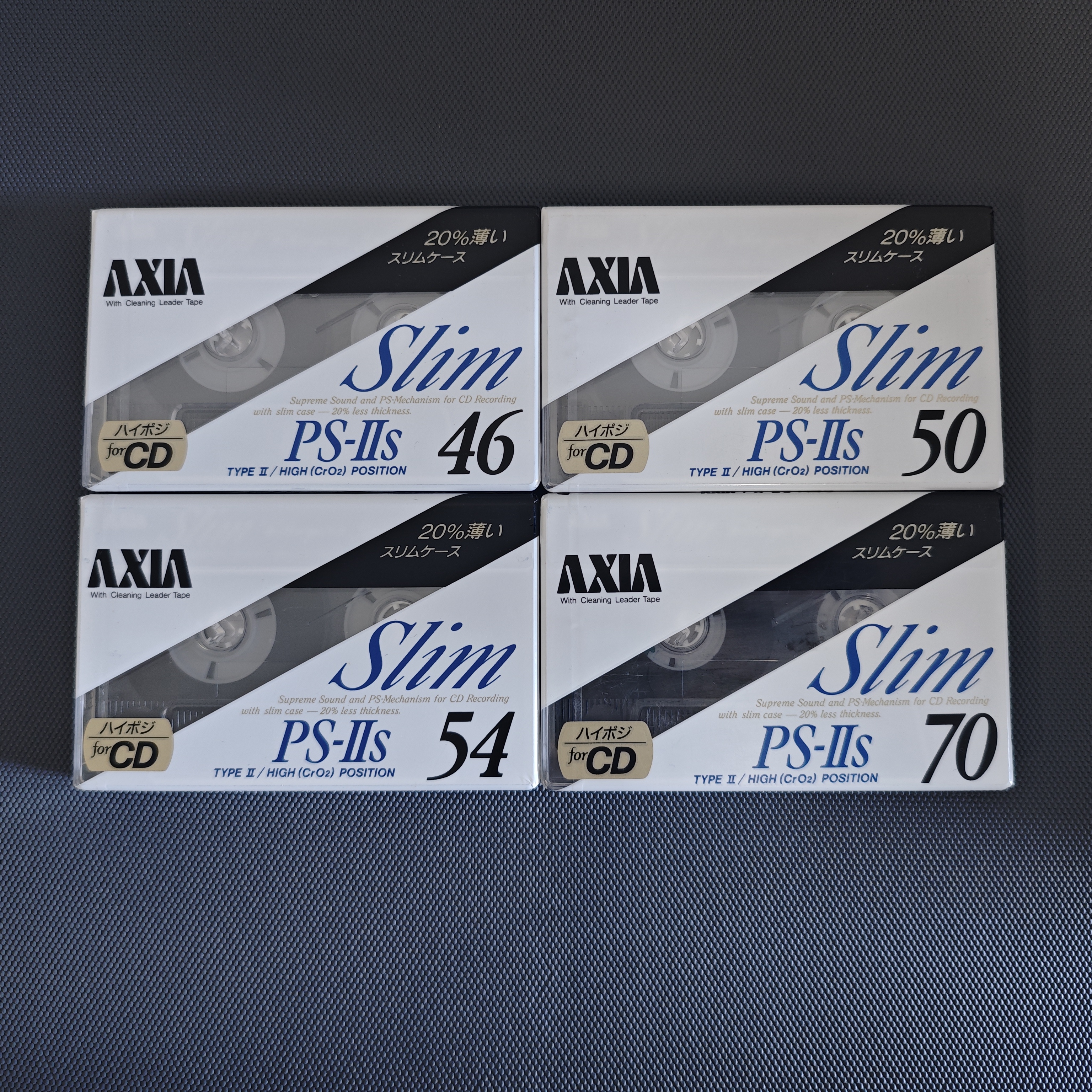 AXIA PS-IIS 二类空白磁带全新未拆封磁带卡带随身听卡座录音带