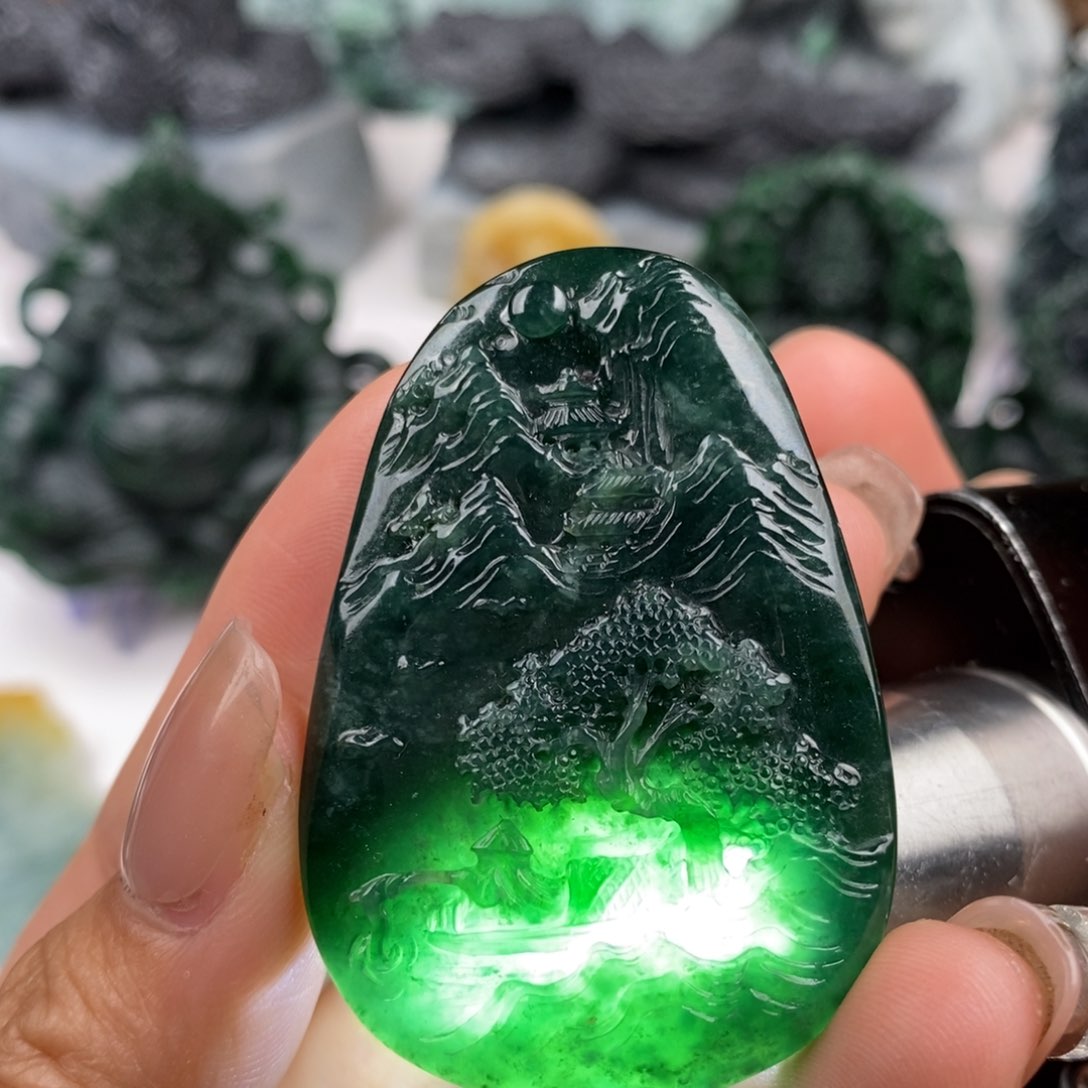 定制翡翠未镶嵌天然