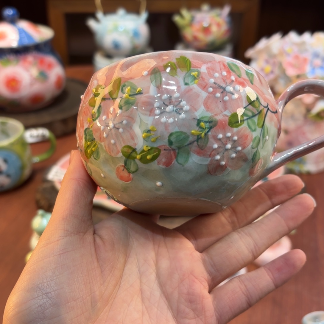 景德镇手绘高温釉下彩陶瓷茶具