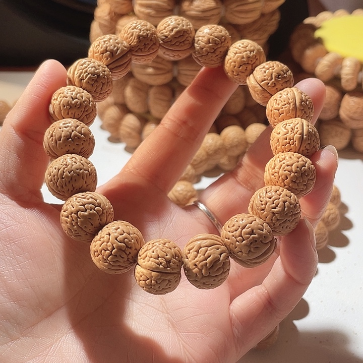 菩***束吊坠桃核桃核手串了玲珑塔19