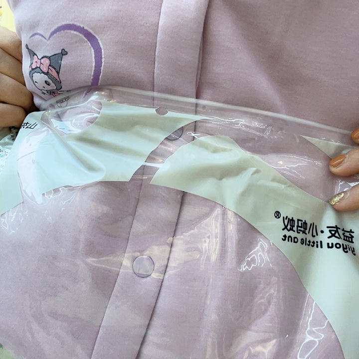 120三层棉套装紫色