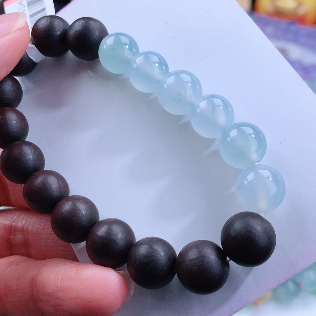 翡翠手链未镶嵌卡10mm