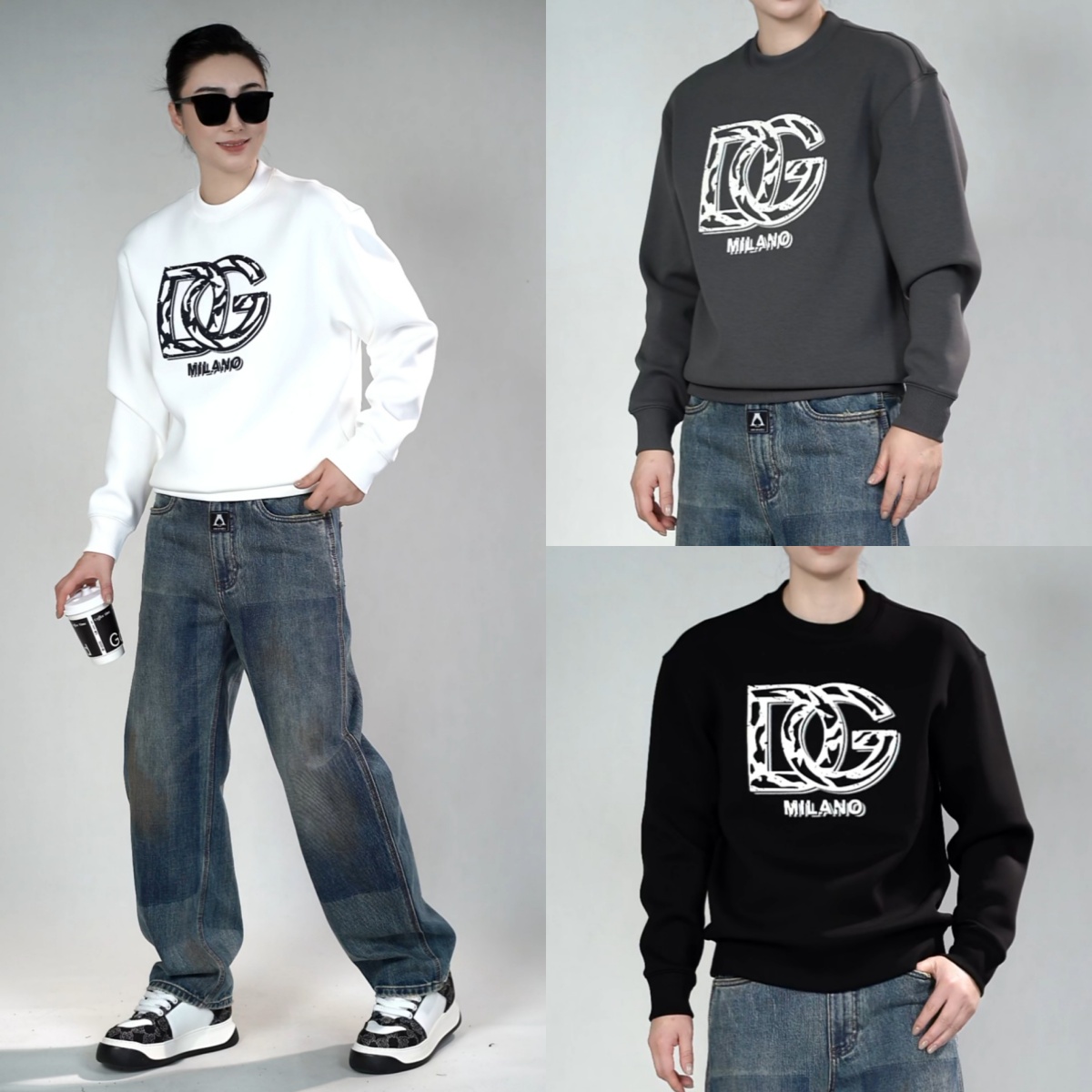 DG迪噶雅男士简约时尚卫衣K309秋季款男装时尚休闲简约款潮流卫衣