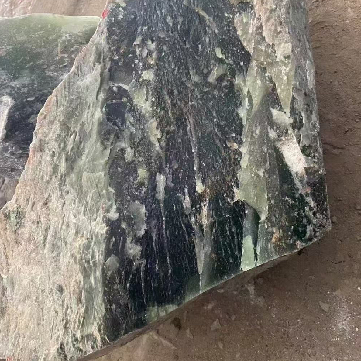 纯天然 岫玉原石多样性发货其一