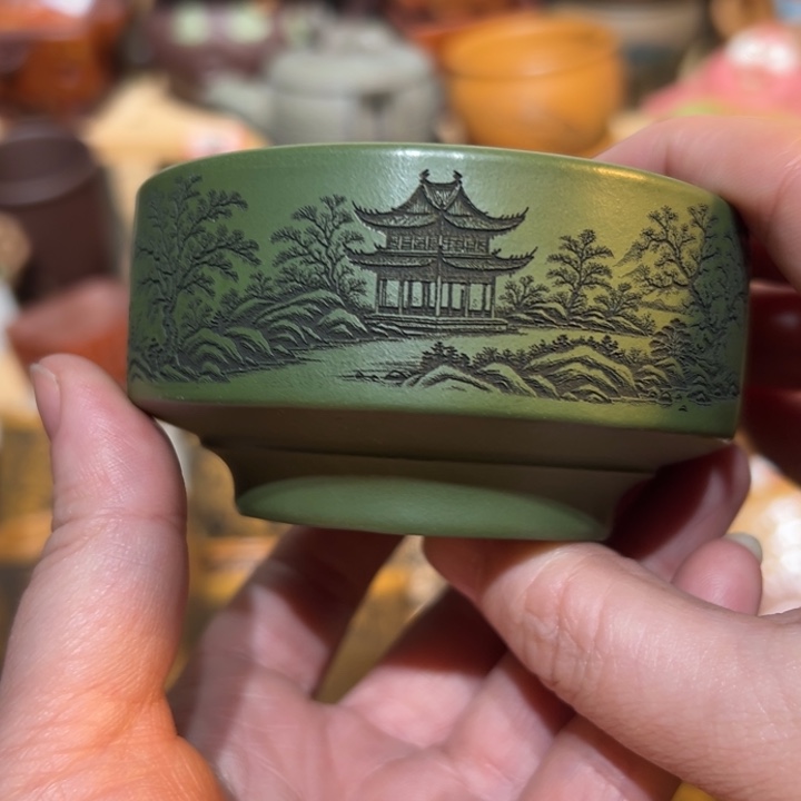 紫砂茶杯宜兴紫砂主人杯