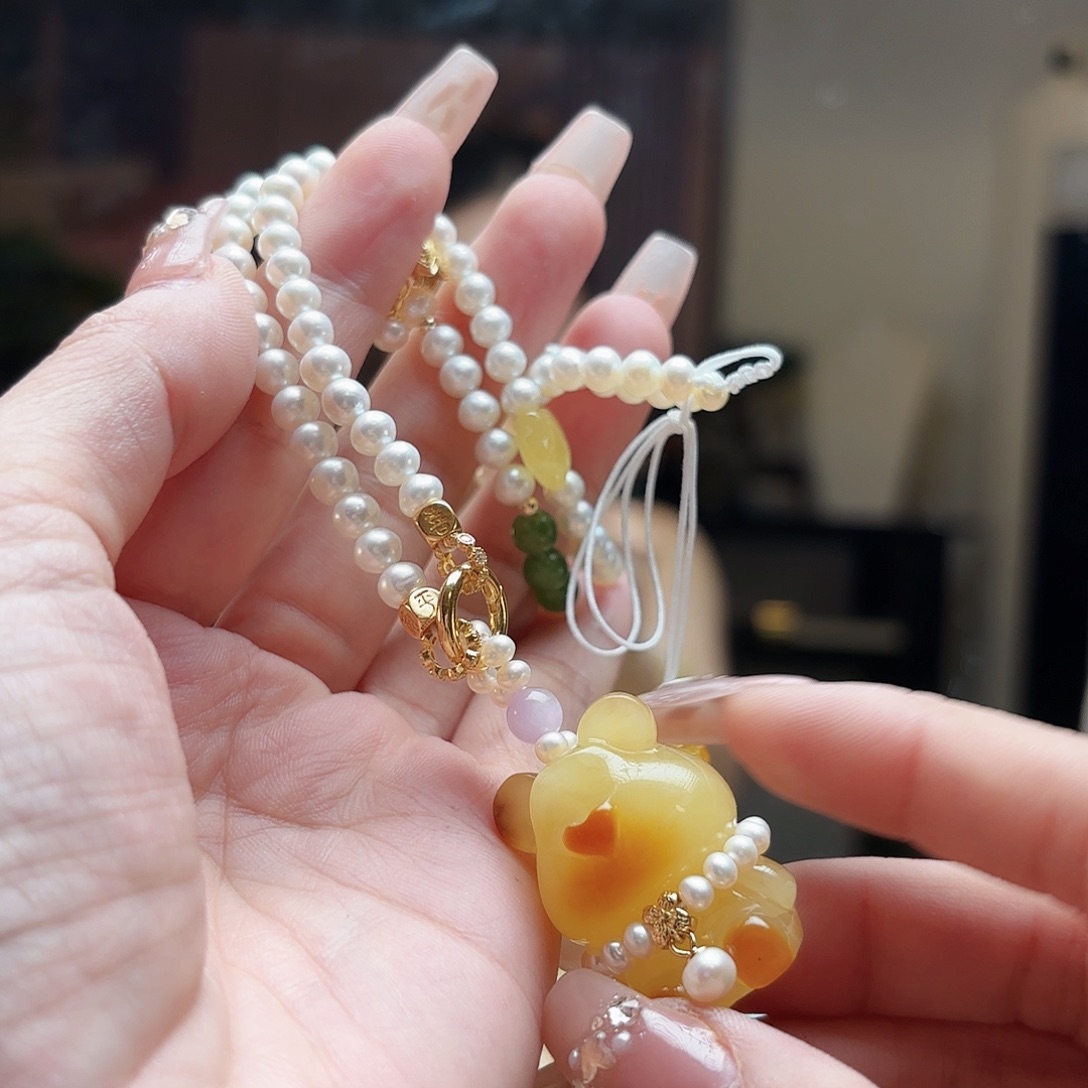 未镶嵌琥珀手链琥珀